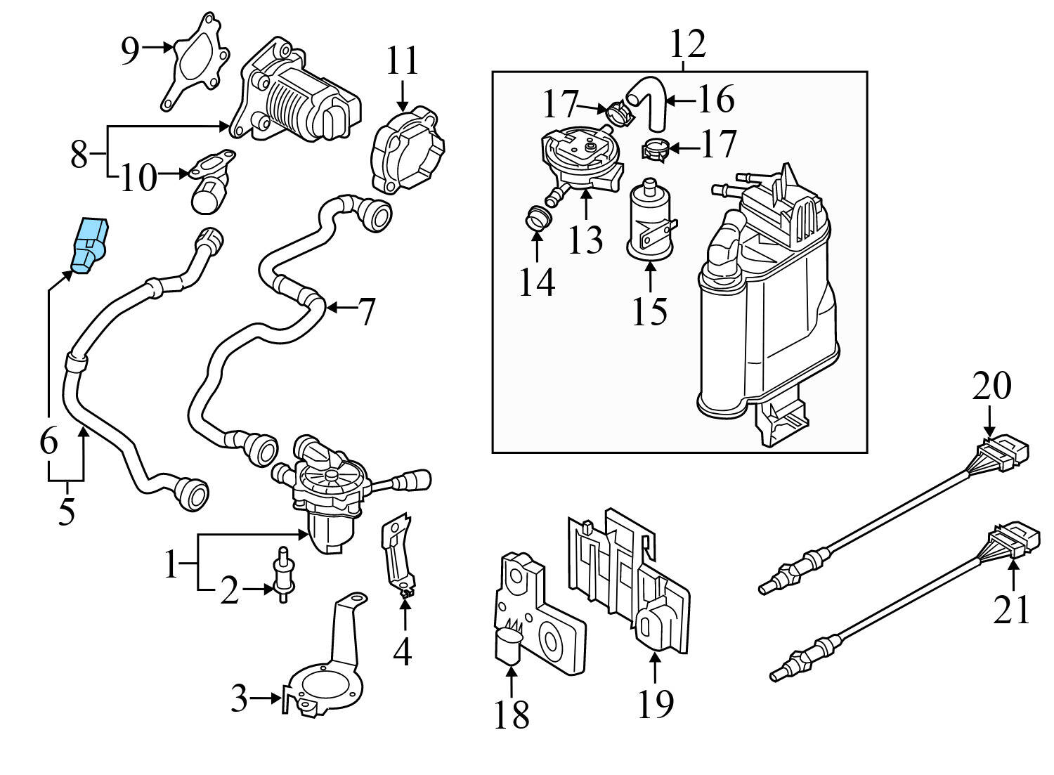SECONDARY AIR PUMP PRESSURE SENSOR