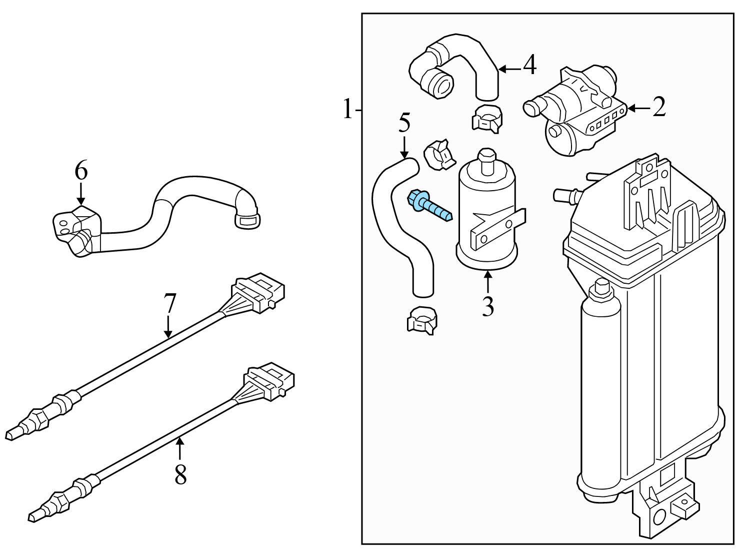 FUEL EVAP CHARCOAL CANISTER