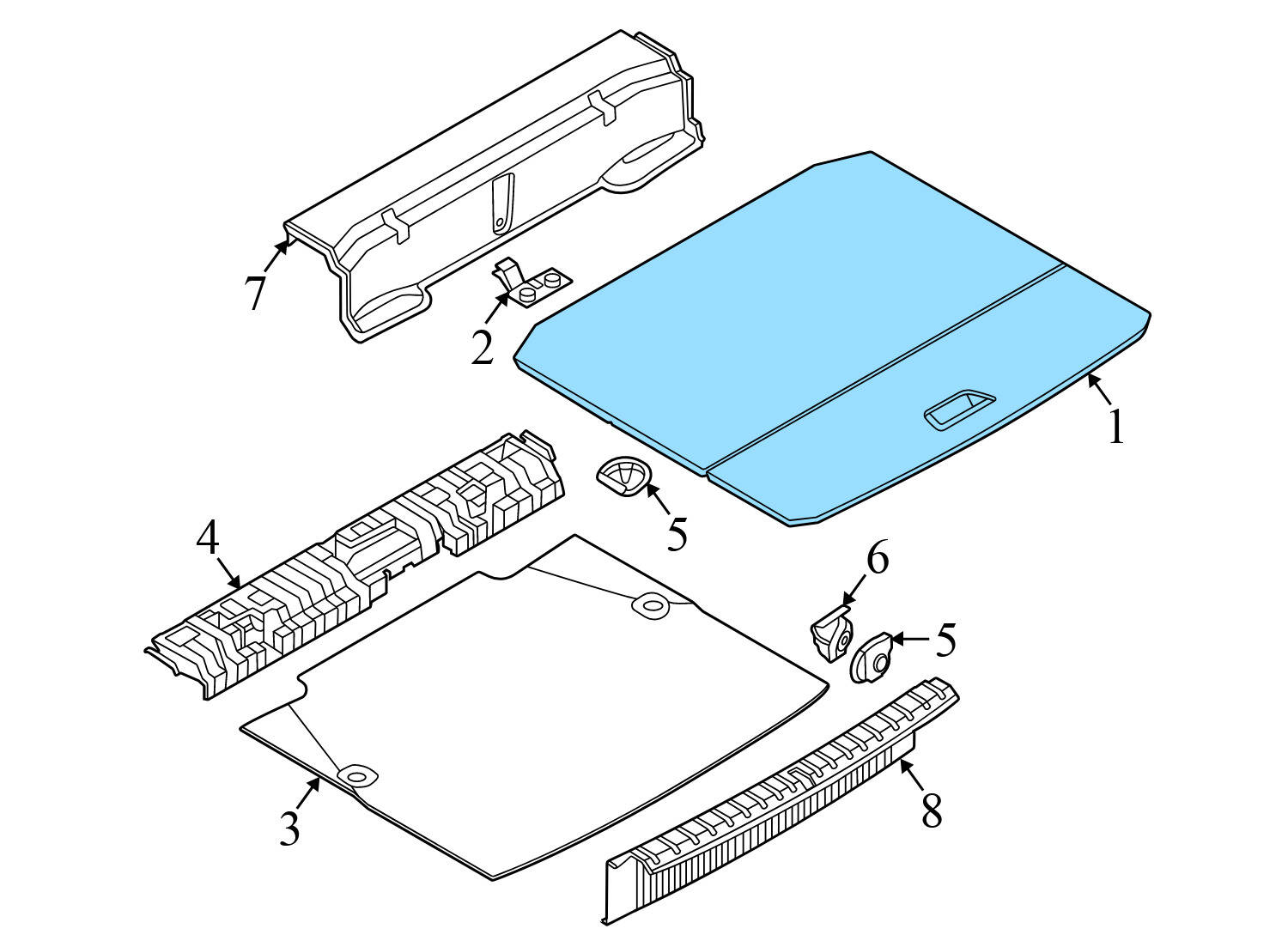 TRUNK CARPET FLOOR MAT / LINING