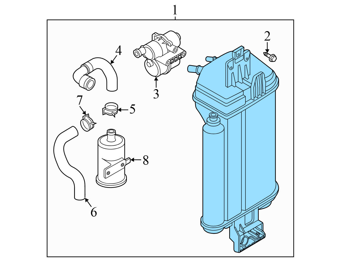 FUEL EVAP CHARCOAL CANISTER