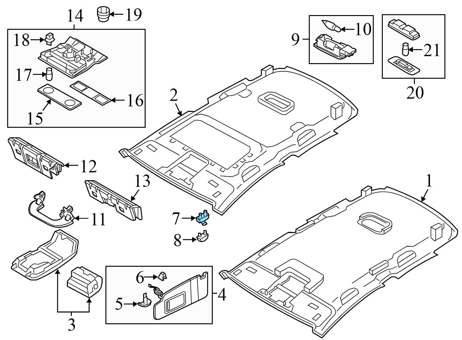 SUN VISOR CLIP / BRACKET