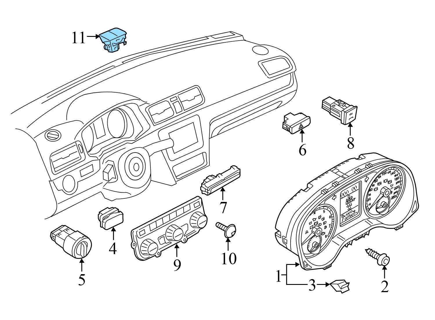 DASH SUN LIGHT SENSOR