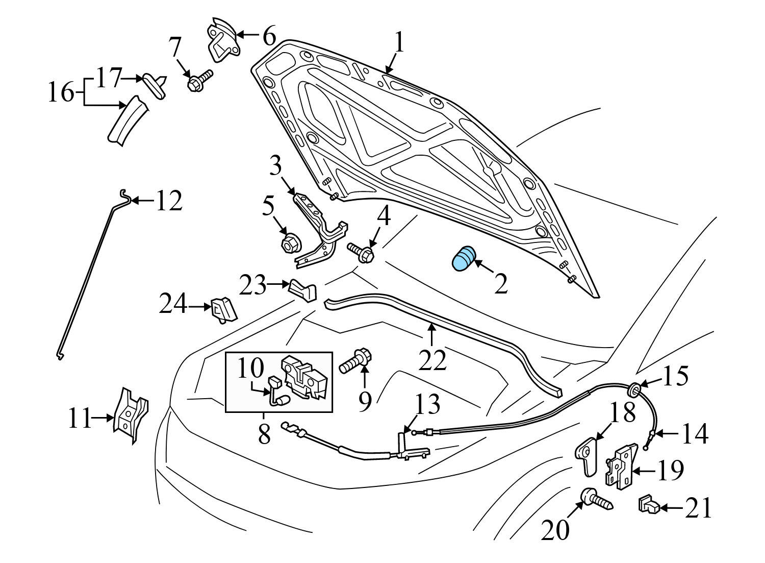 RUBBER BUMPER / STOP SET