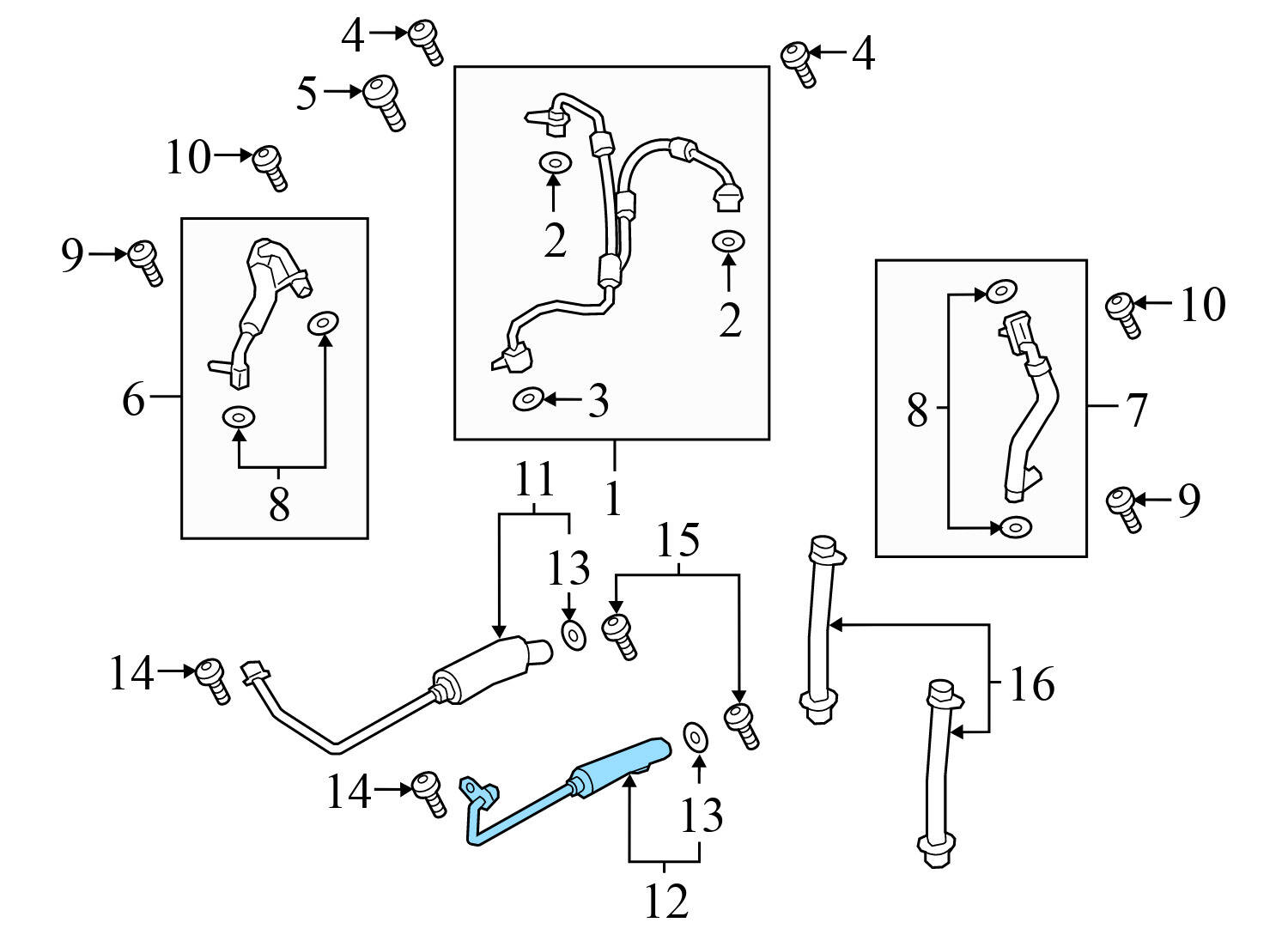 TURBO COOLANT PIPE / LINE (SUPPLY)