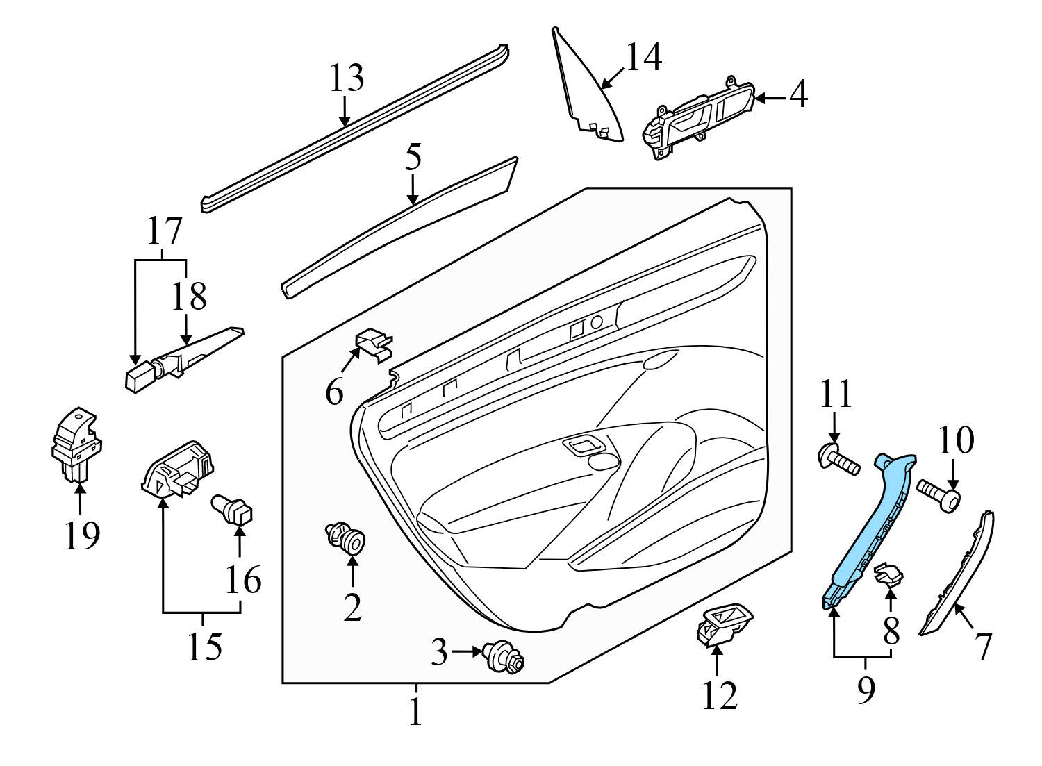 DOOR PANEL GRAB HANDLE