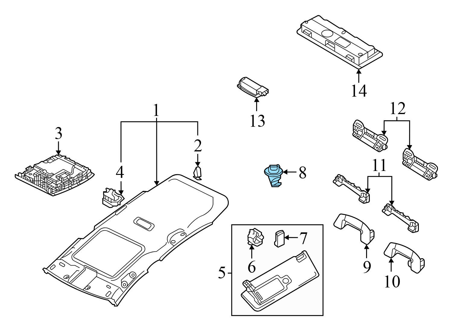 SUN VISOR CLIP / BRACKET