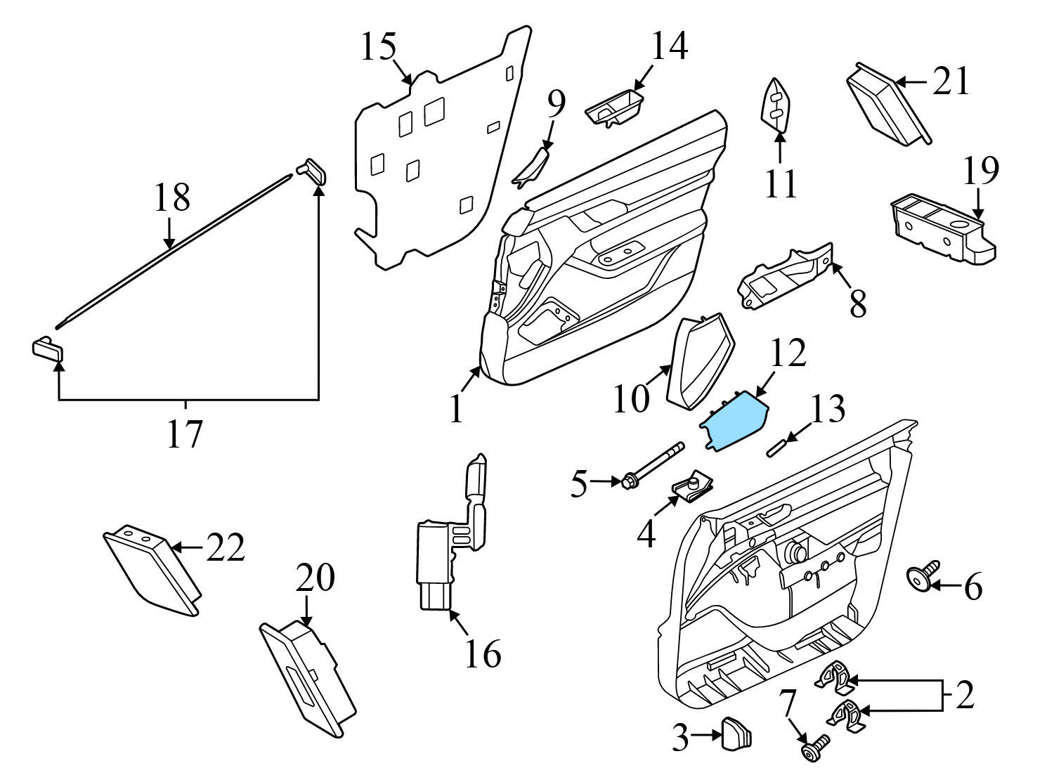 DOOR SPEAKER GRILLE / COVER