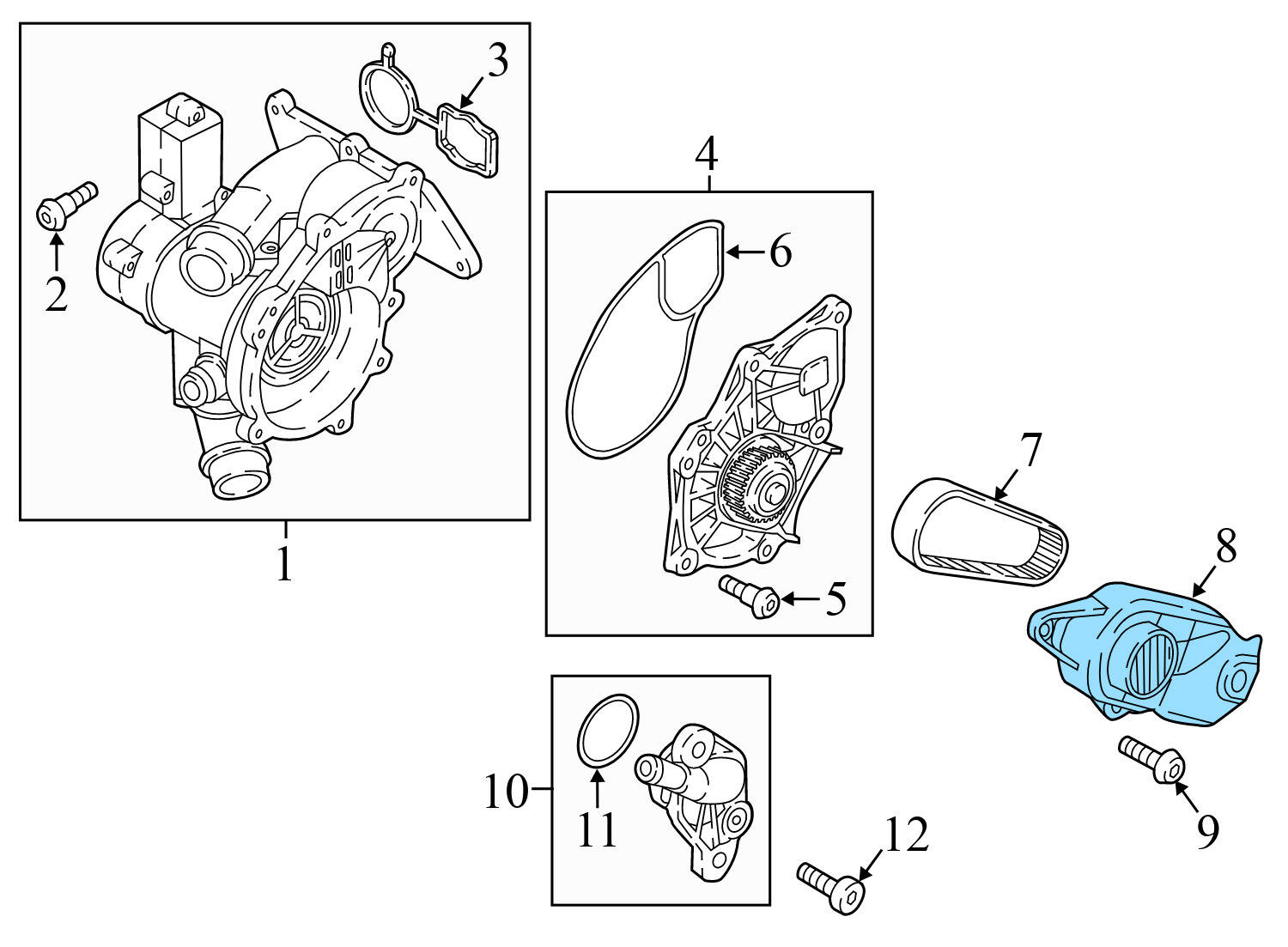 COOLANT / WATER PUMP BELT COVER