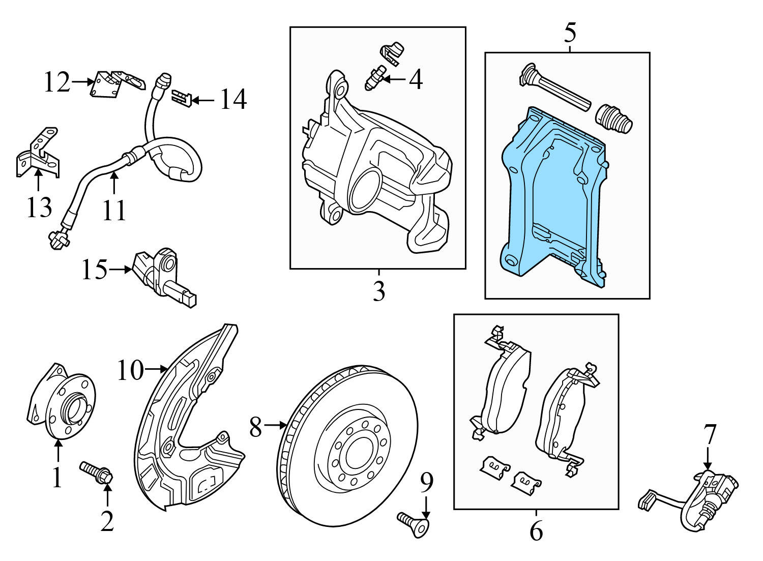BRAKE CALIPER CARRIER / BRACKET