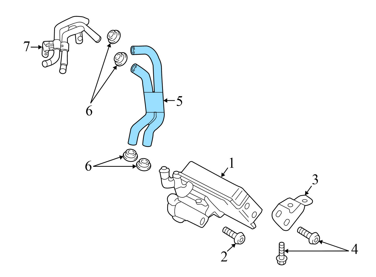 COOLANT HOSE / LINE SET