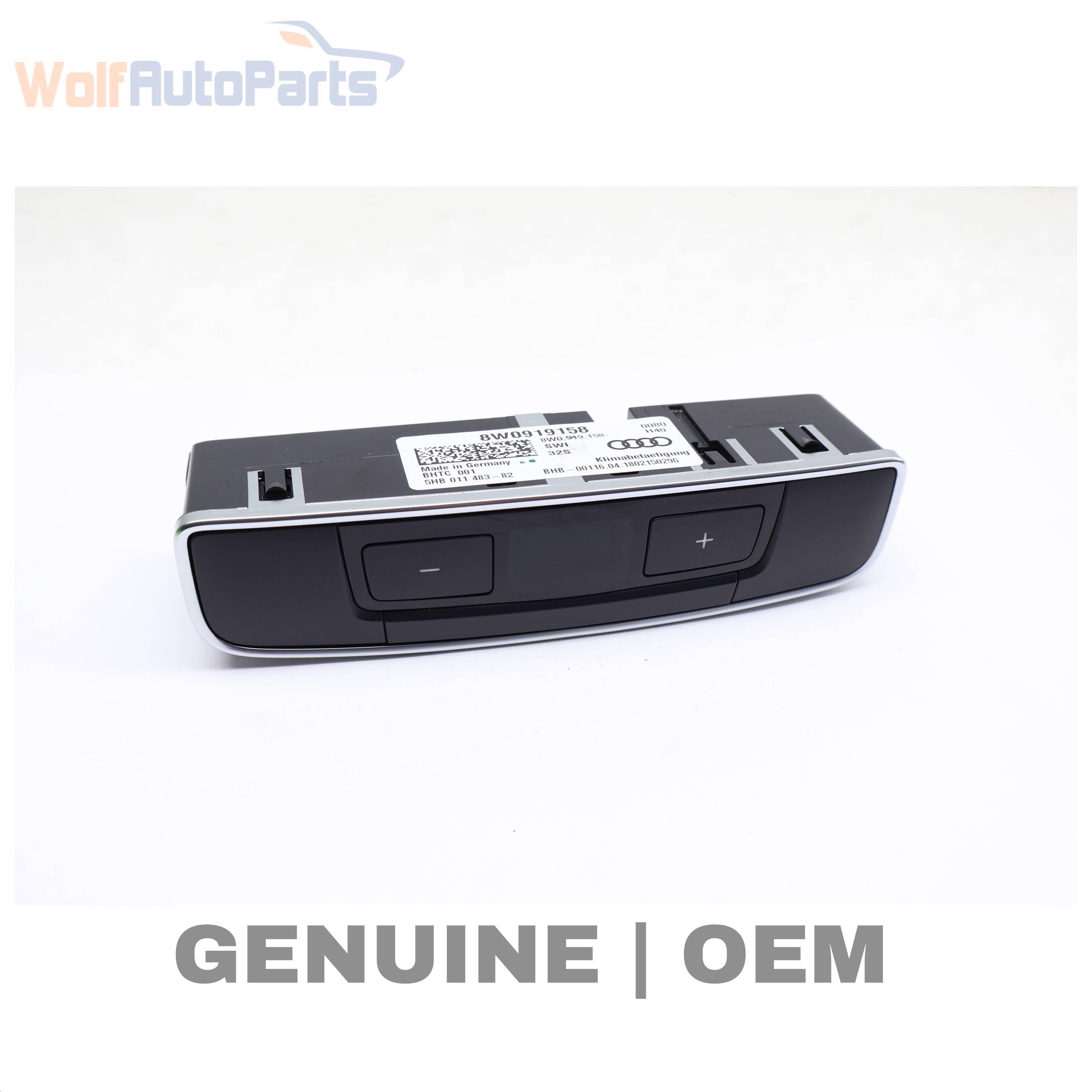 Wolf CLIMATE CONTROL / TEMP UNIT