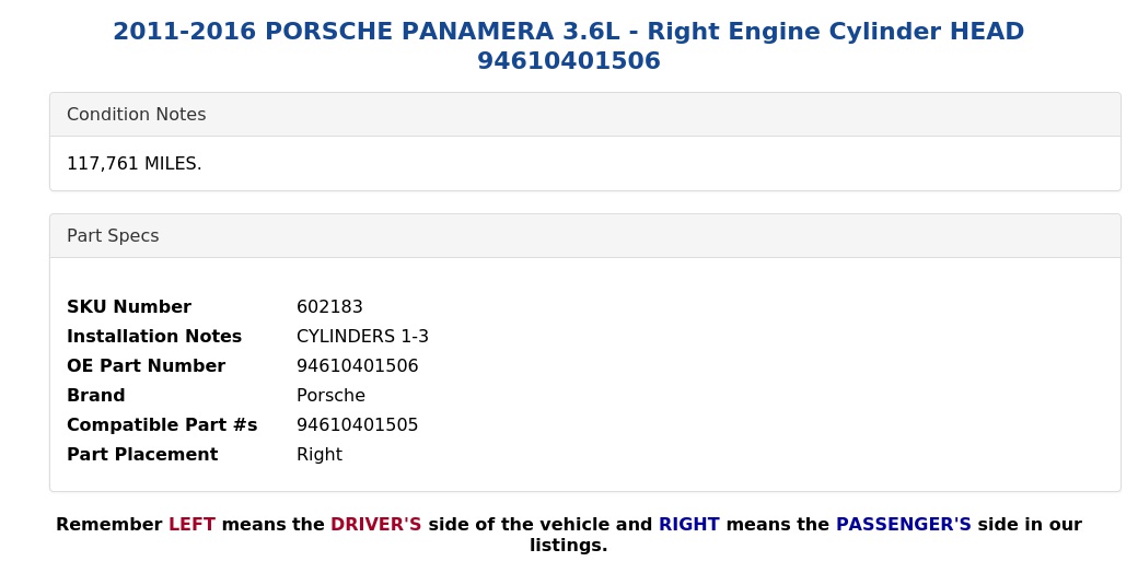 ENGINE CYLINDER HEAD