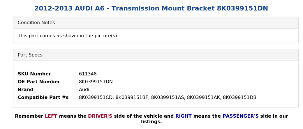 TRANSMISSION MOUNT BRACKET