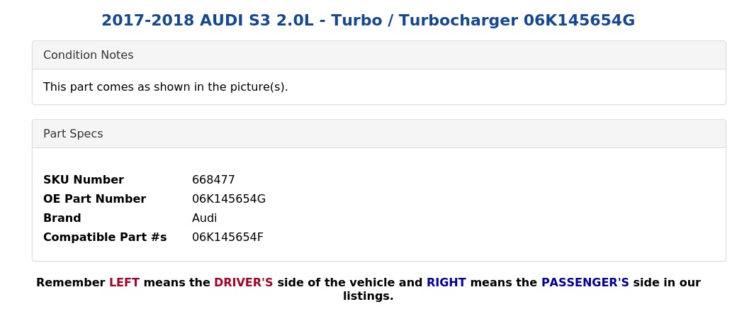 TURBO / TURBOCHARGER