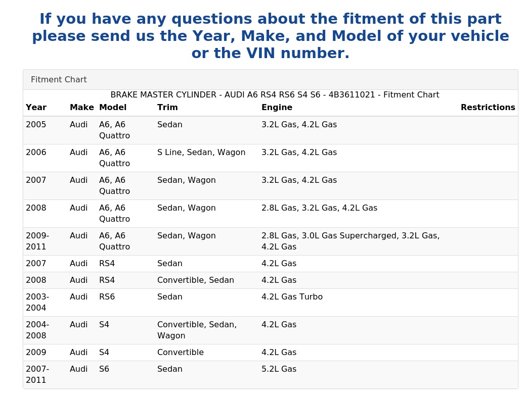 BRAKE MASTER CYLINDER
