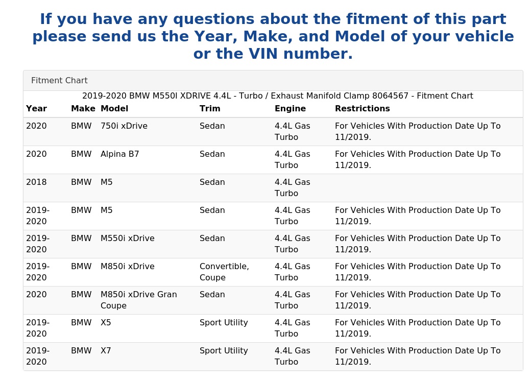 TURBO / EXHAUST MANIFOLD CLAMP