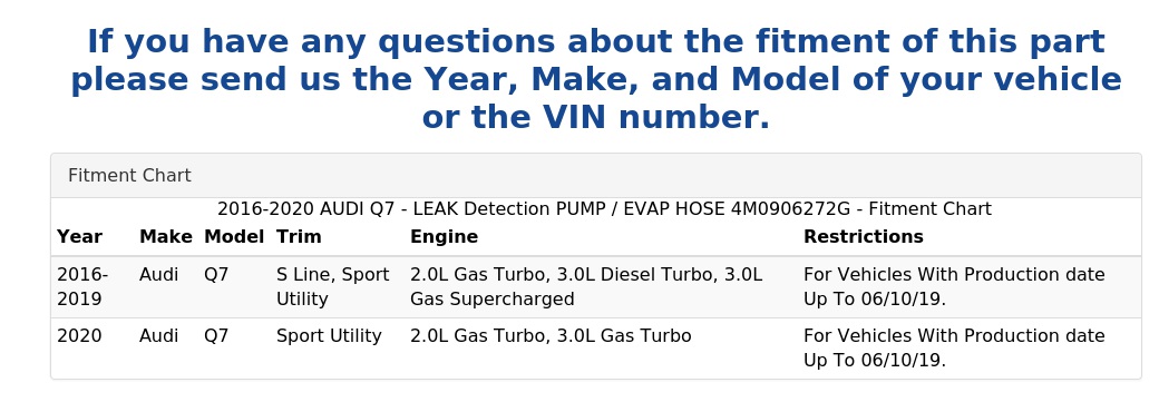 LEAK DETECTION PUMP / EVAP HOSE