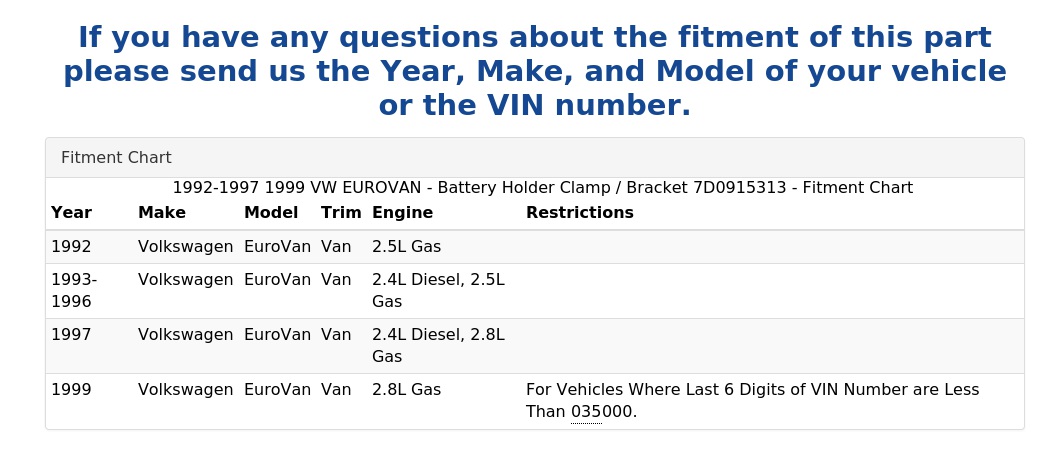 BATTERY HOLDER CLAMP / BRACKET