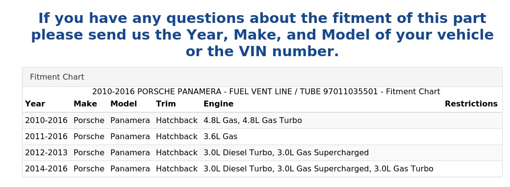 FUEL VENT LINE / TUBE