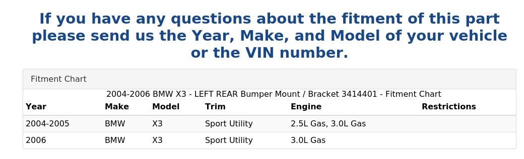 BUMPER MOUNT / BRACKET