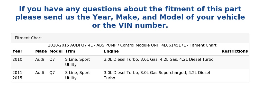 ABS PUMP / CONTROL MODULE UNIT