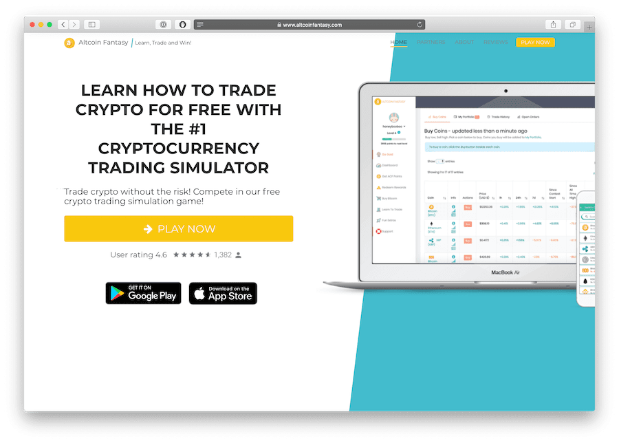 altcoin fantasy is a bitcoin trading simulation game