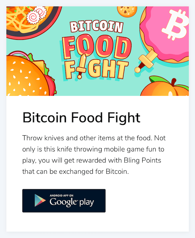 bitcoin food fight is the forth installation in the bling bitcoin series