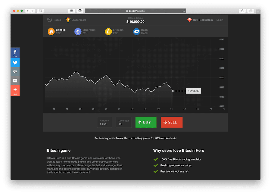 bitcoin trading game