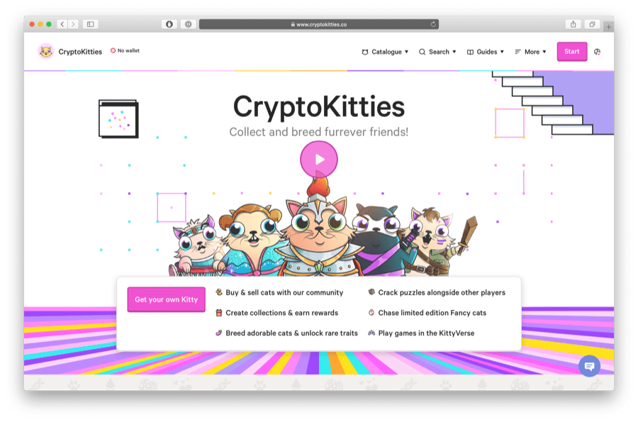 cryptokitties is a great ethereum game