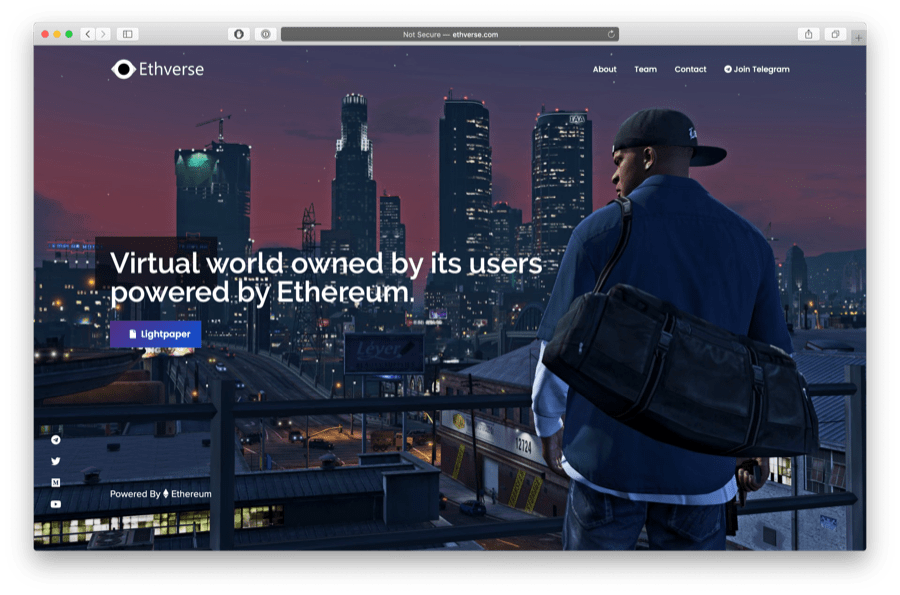 ethverse is a cool ethereum game