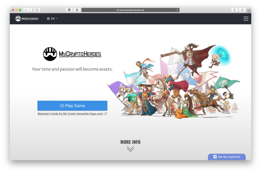 mycryptoheroes ethereum game