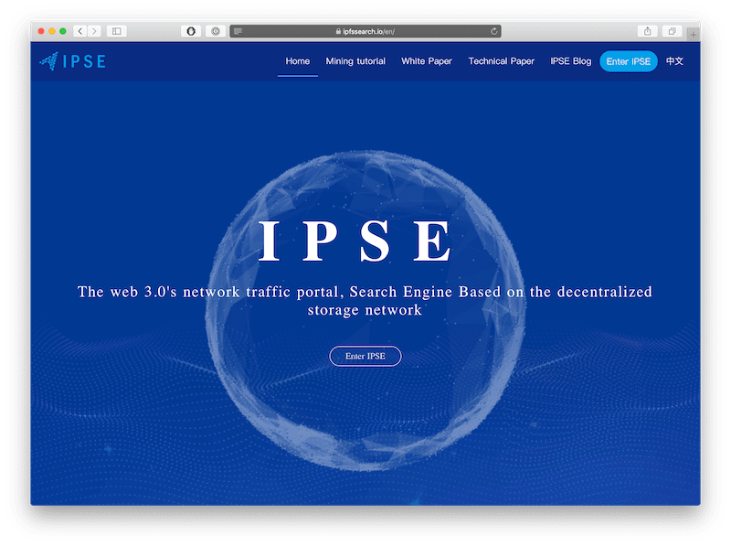 ipse is an innovative search engine dapp that makes you money