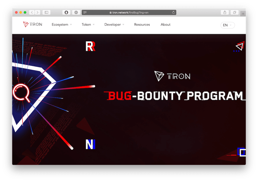 tron vs ethereum bug bounty program