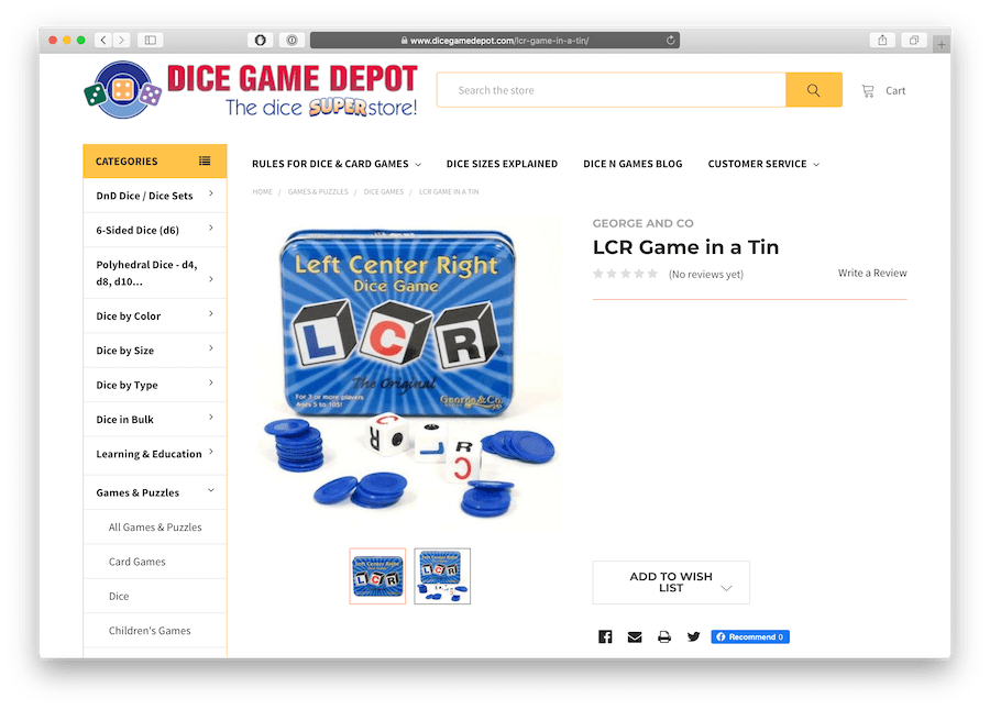 LCR is a family dice game that can be used for gambling