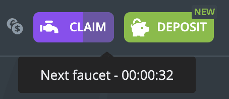 claim bitcoins at site with gambling faucet named duckdice