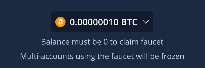 duckdice won't give you that much BTC with its faucet