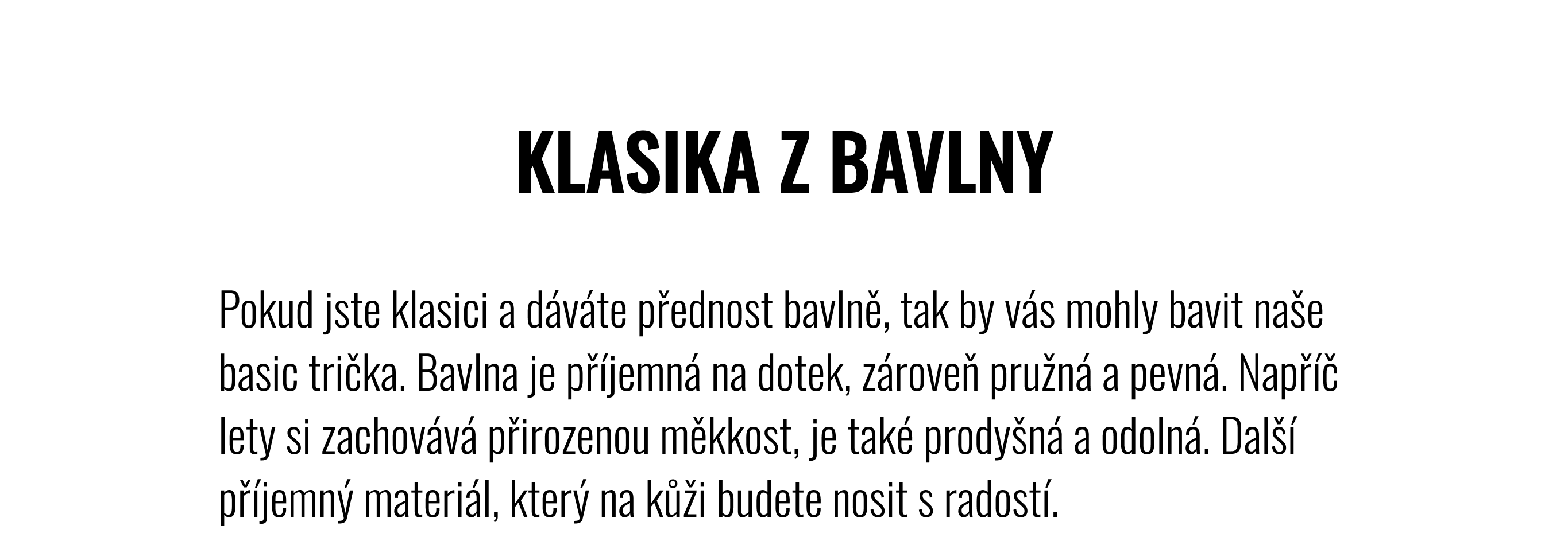 Klasika z bavlny
