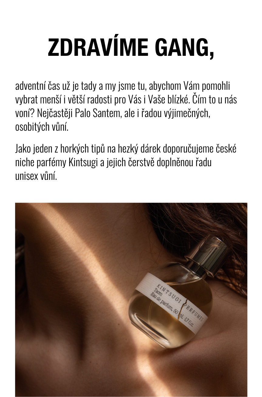 Tlačítko do sekce doplňky, parfém