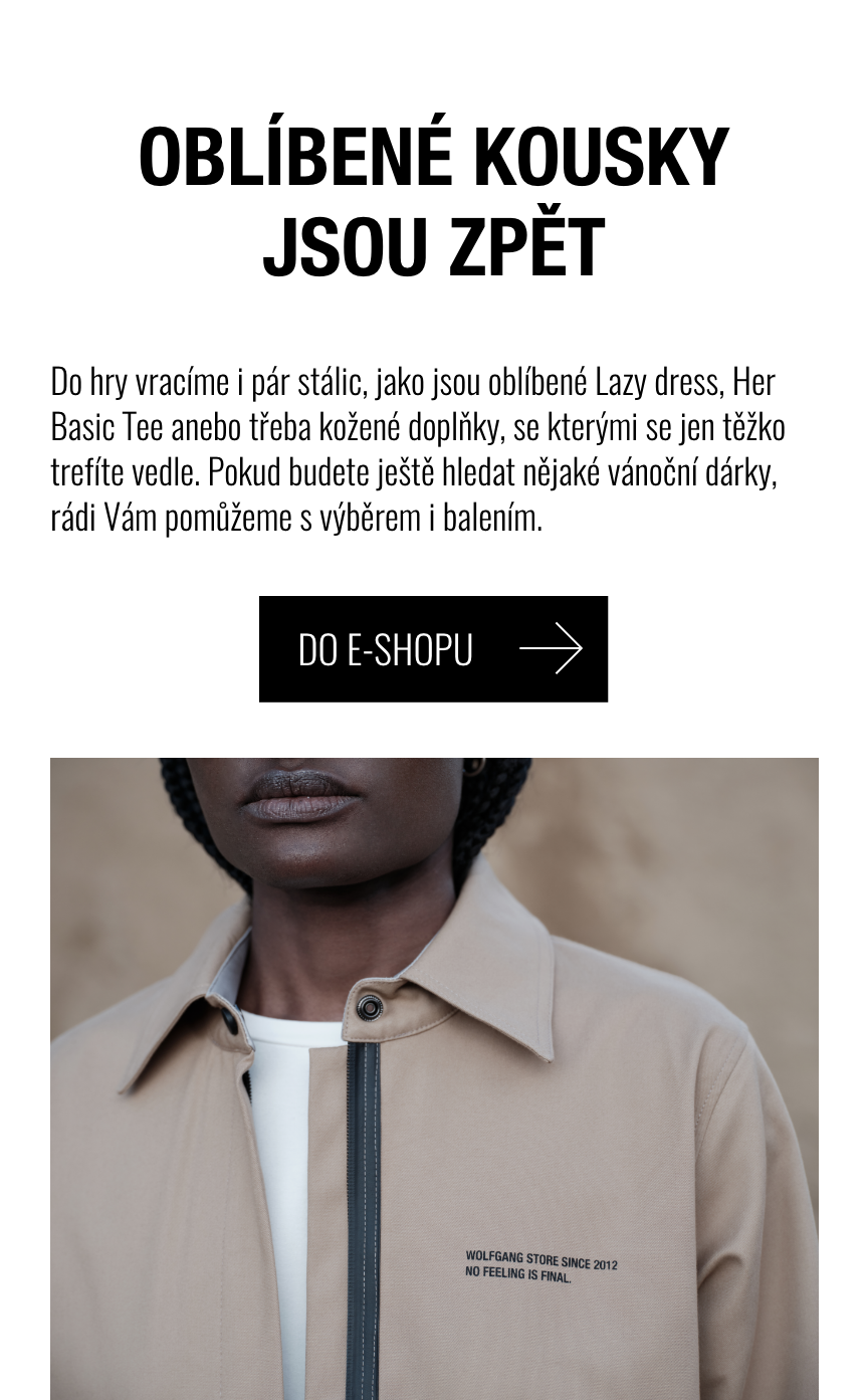 Tlačítko do sekce doplňky, fotka modelky