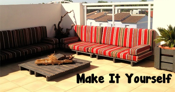 Make Your Own Picnic Shade Pallet Patio Furniture - How To Make Your Own Patio Set