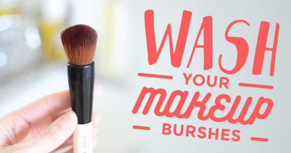 what to wash your makeup brushes with