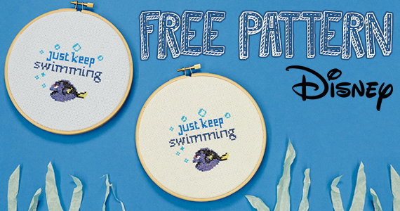 Free Just Keep Swimming Dory Cross Stitch