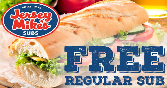 jersey mike's free sandwich