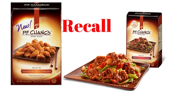 P F Chang S Frozen Entrees Recalls