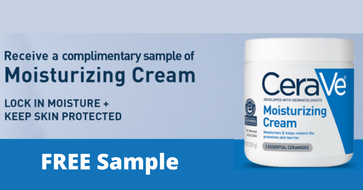 Free CeraVe Moisturizing Cream Sample