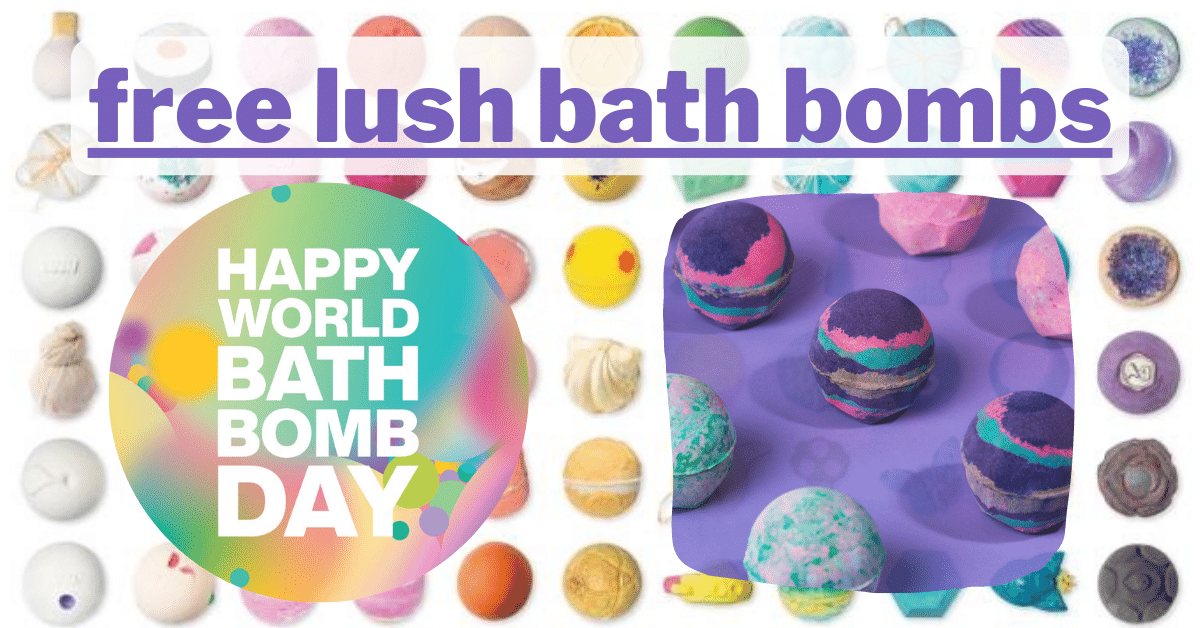 FREE Bath Bomb from LUSH on April 27th