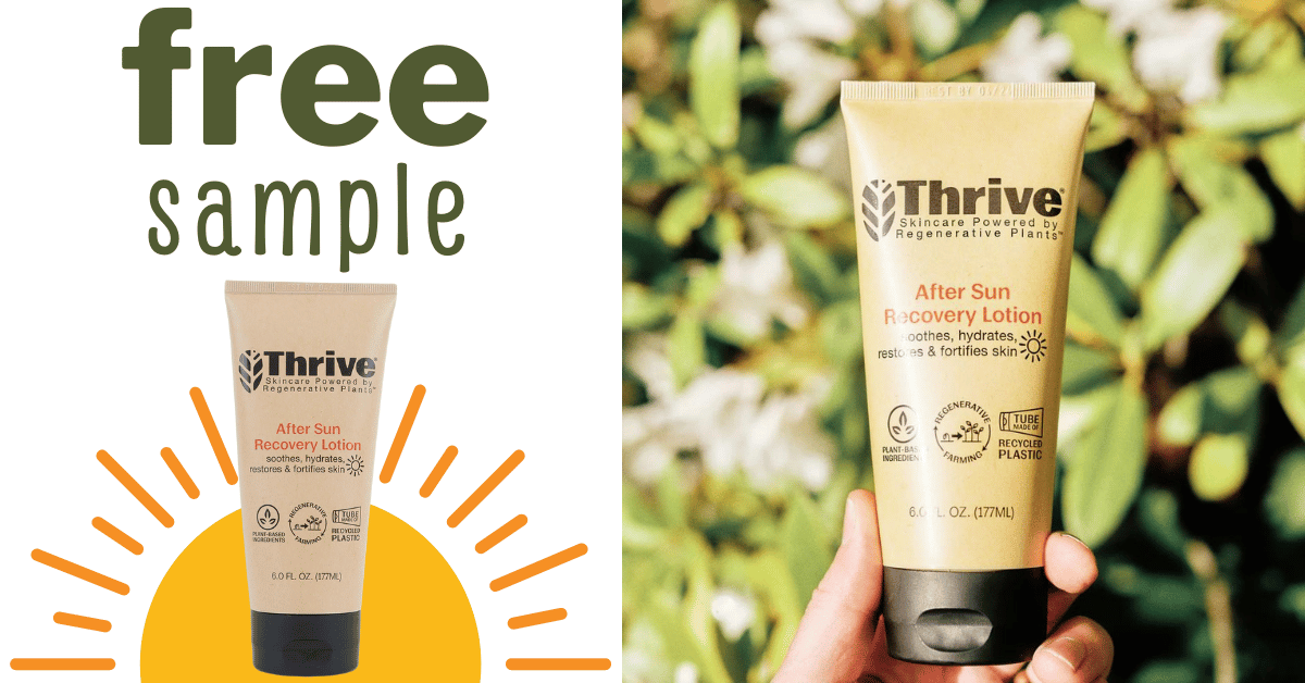 After Sun Recovery Lotion Free Sample By Thrive