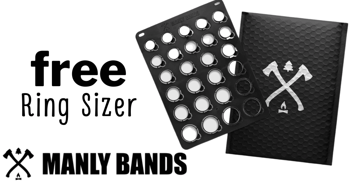 FREE Ring Band Sizer From Manly Bands