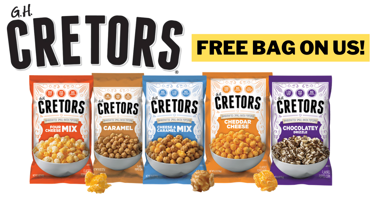 FREE Cretors™ Popcorn – Treat Your Taste Buds