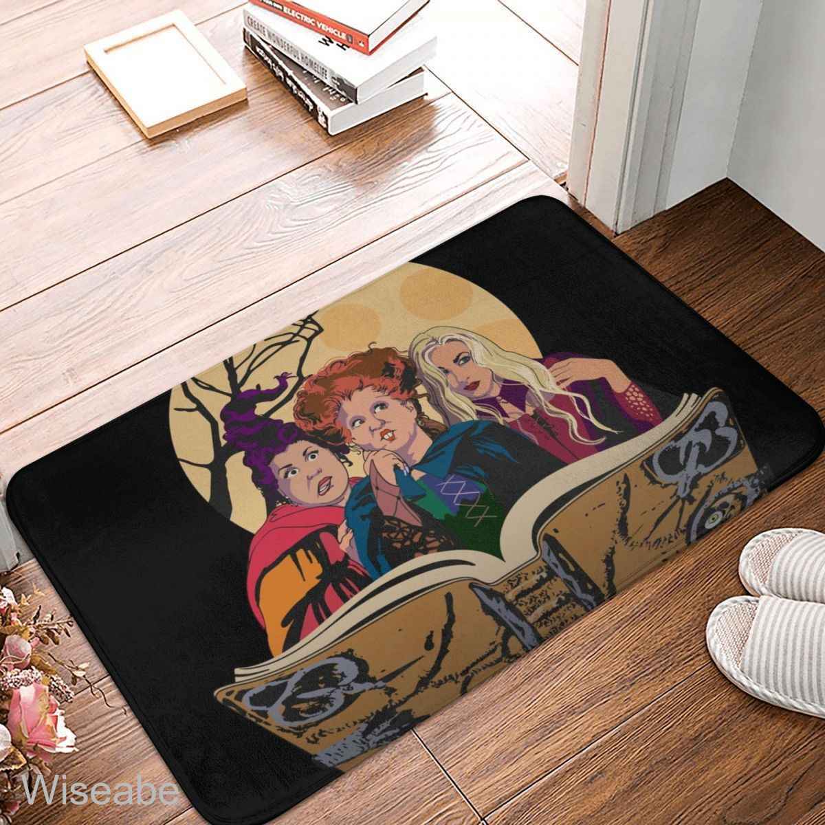 Hocus Pocus Sanderson Sisters Halloween Movie Doormat, Halloween Front Door Decoration